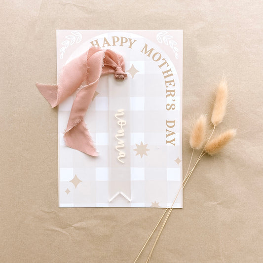 Personalised Mother’s Day book mark