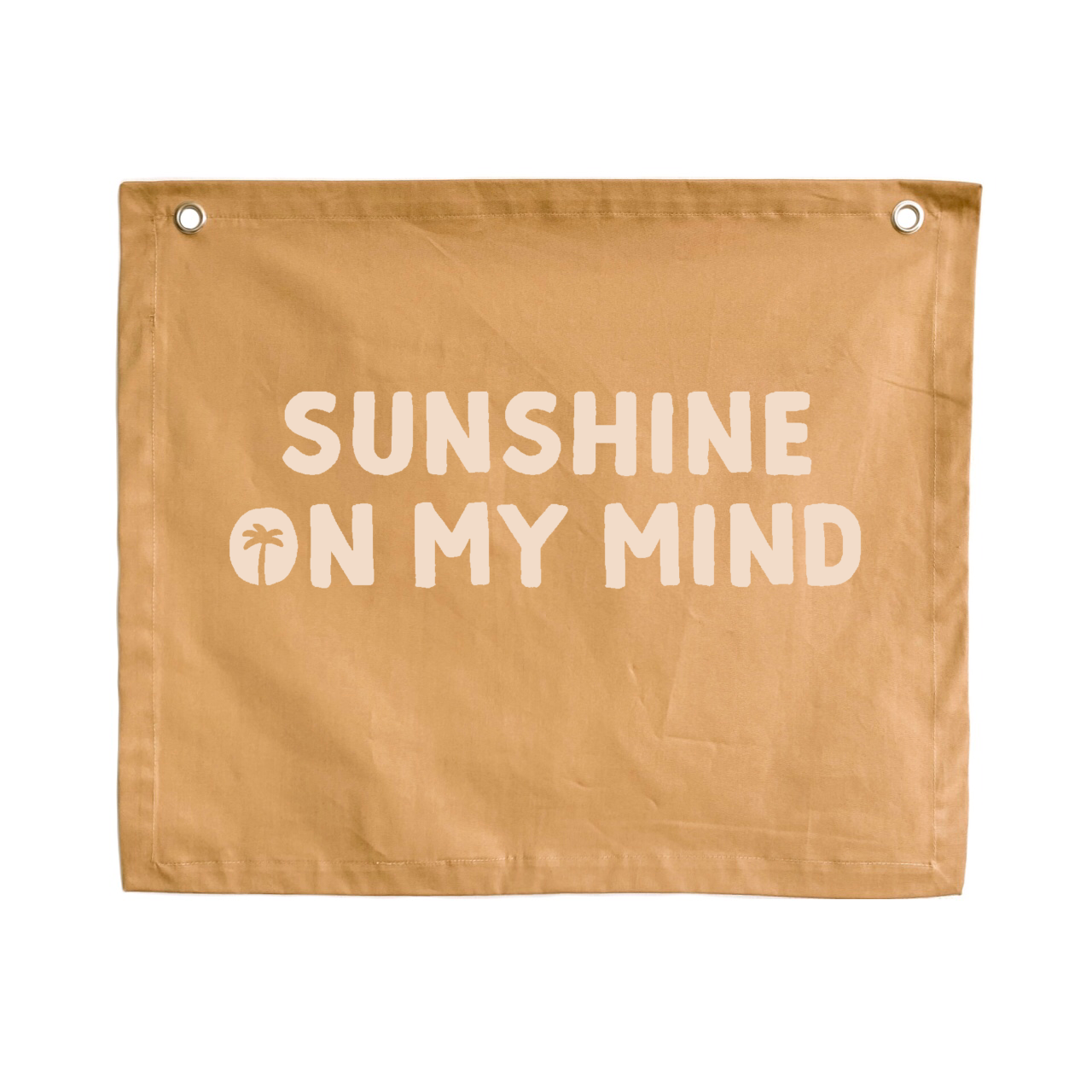 Sunshine on my mind kids wall banner / wall hanging ~ Camel