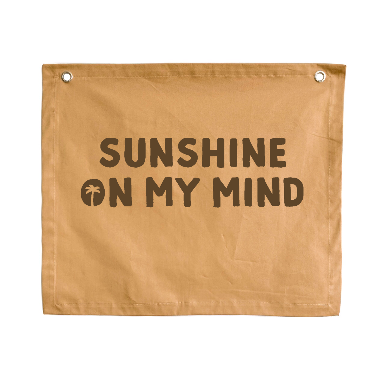 Sunshine on my mind kids wall banner / wall hanging ~ Camel