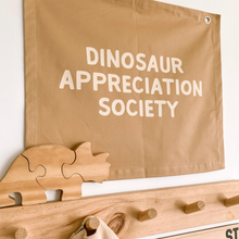Dinosaur appreciation society kids wall banner ~ Camel