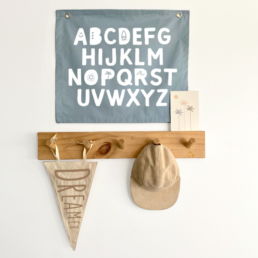 Alphabet kids banner.Boys abc banner. Boys alphabet wall banner. Surf boys bedroom styling. Boys surf bedroom decor. Boys surf bedroom wall banner. Boys surf room inspo. Beach boys bedroom inspo. Beach boys bedroom ideas. Coastal boys bedroom inspo. ABC wall banner