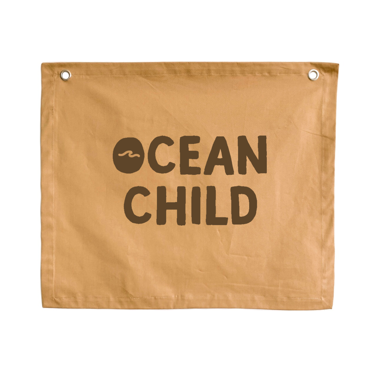 Ocean child kids wall banner / wall hanging ~ Camel