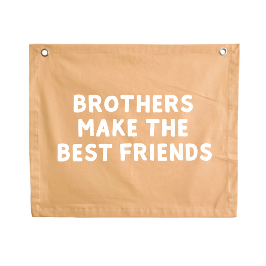 Brothers bedroom styling. Brothers bedroom wall decor. Brothers bedroom wall banner. Brothers wall banner. Brothers bedroom inspo. Brothers bedroom decor ideas. Shared boys bedroom decor. Brothers make the best friends banner. Shared boys room inspo. Brothers wall decor.