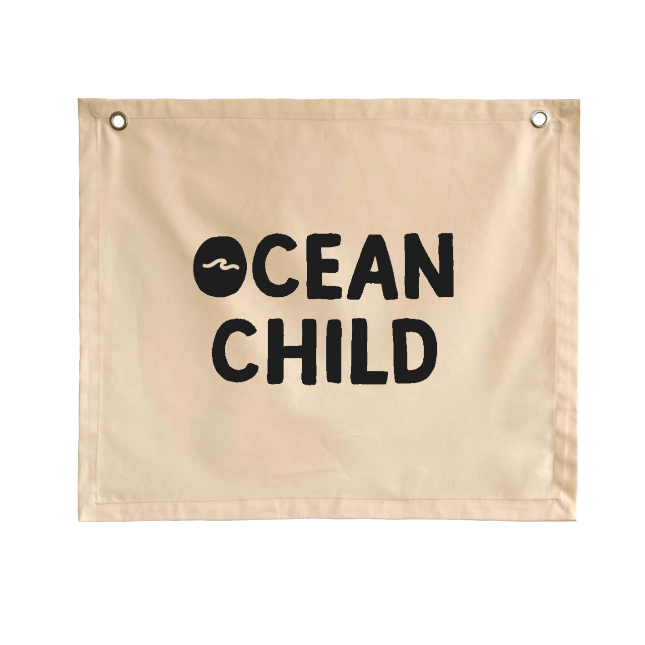 Ocean child kids wall banner / wall hanging ~ Shell