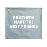 Brothers bedroom styling. Brothers bedroom wall decor. Brothers bedroom wall banner. Brothers wall banner. Brothers bedroom inspo. Brothers bedroom decor ideas. Shared boys bedroom decor. Brothers make the best friends banner. Shared boys room inspo. Brothers wall decor.