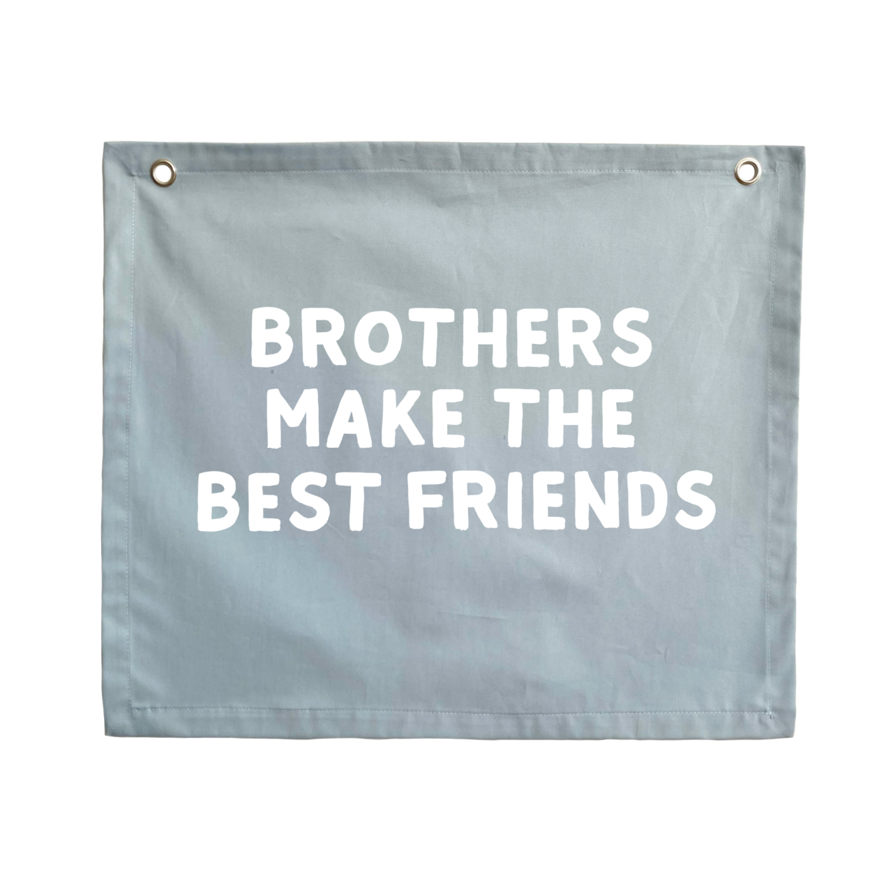 Brothers make the best friends boys wall banner / wall hanging ~ Sky