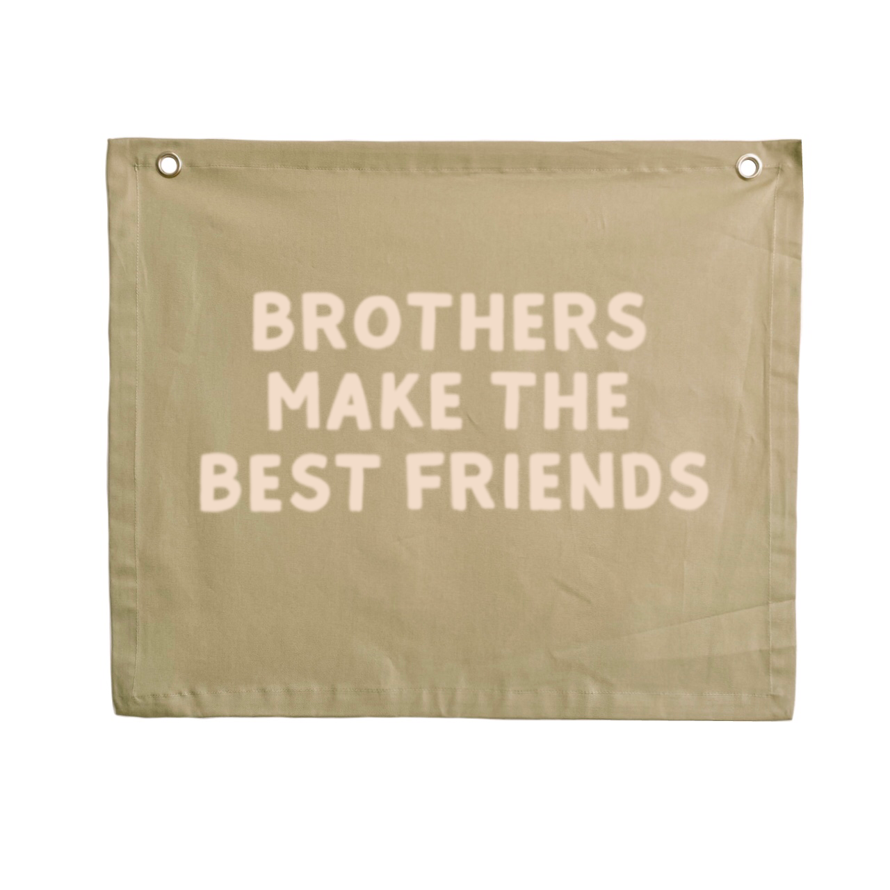 Brothers make the best friends boys wall banner / wall hanging ~ Fern