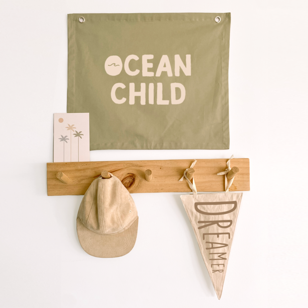 Ocean child kids wall banner / wall hanging ~ Fern