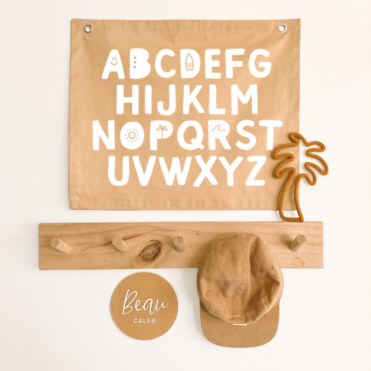 Alphabet kids banner.Boys abc banner. Boys alphabet wall banner. Surf boys bedroom styling. Boys surf bedroom decor. Boys surf bedroom wall banner. Boys surf room inspo. Beach boys bedroom inspo. Beach boys bedroom ideas. Coastal boys bedroom inspo. ABC wall banner