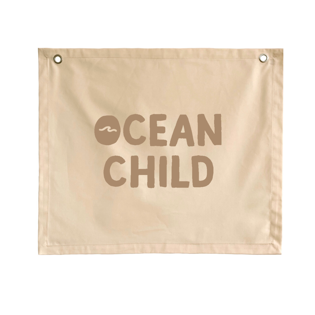 Ocean child kids wall banner / wall hanging ~ Shell