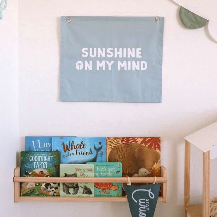 Sunshine on my mind kids wall banner / wall hanging ~ Sky