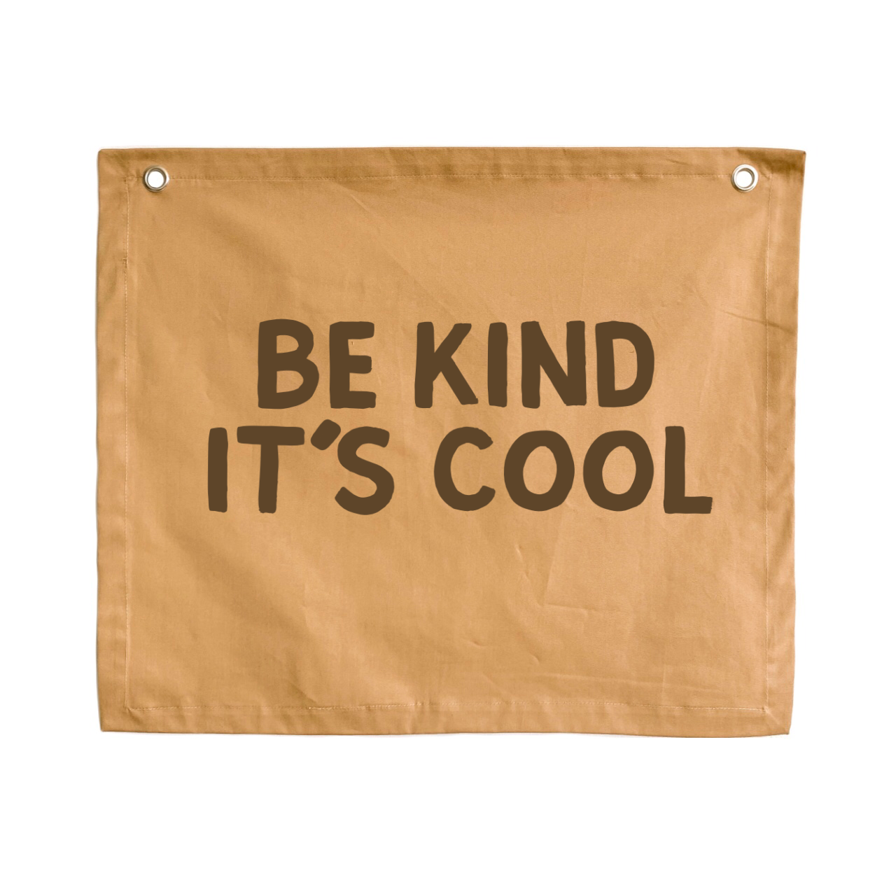 Be kind it’s cool kids wall banner / wall hanging ~ Camel